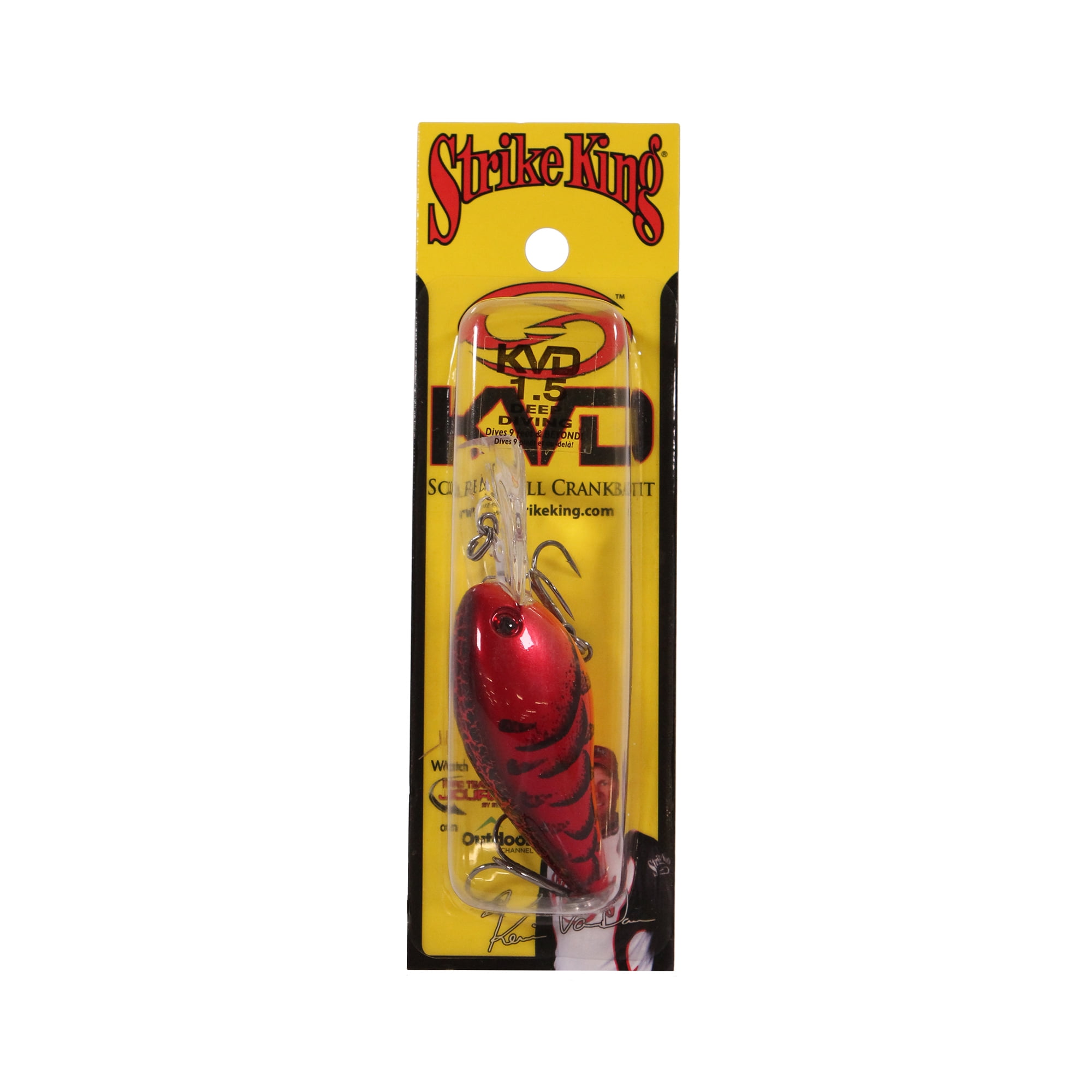 Strike King KVD Deep Diver 1.5 Crankbait Delta Red Hard Bait Lure