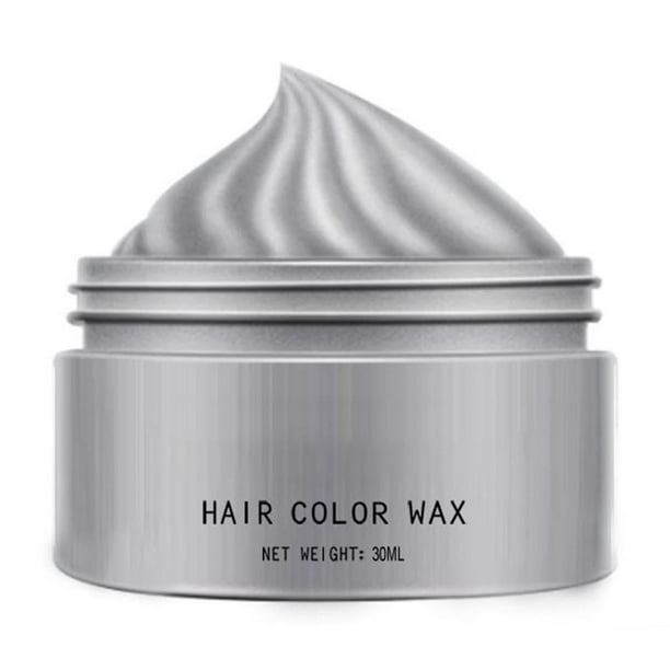 Cera para el cabello de colores, cera de larga duración, tinte de color natural, peine desechable para teñir el cabello