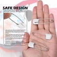 thumbnail image 3 of 10 pcs Cloth Diaper Pins Stainless Steel Traditional Safety Pin (White), 3 of 7