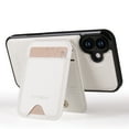 thumbnail image 6 of for iPhone 7 / 8 / SE 2022 & 2020 Case Wallet Card Holder for Women Men Compatible with Magsafe Wallet Detachable Magnetic 2 in 1 Stand Credit Card Slots PU Leather Shockproof Phone case-Off, White, 6 of 8