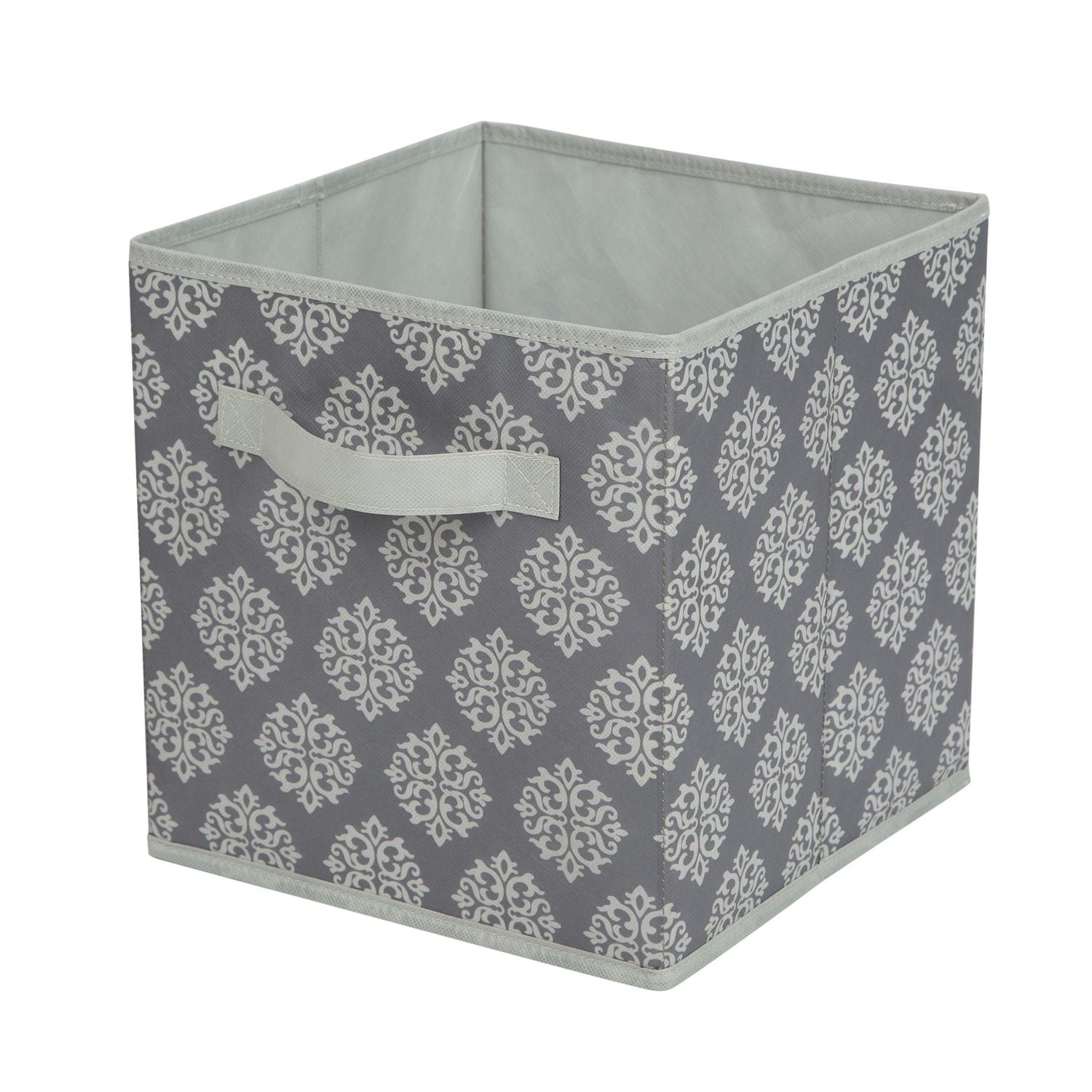 Panier de rangement en tissu Mainstays - Pliable, idéal pour la chambre d'enfant, la salle de jeux, le placard et l'organisation de la maison Taille assemblé : 26.7cmx26.7cmx27.9cm; Plusieurs couleurs en option.