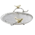 thumbnail image 2 of CC Home Furnishings Medium Aluminum Tray with Birds Perched Handles - 19", 2 of 2