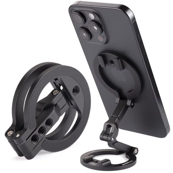 Soporte para Teléfono SHINEWEE Doble Magnético Plegable 360° de Aluminio CNC