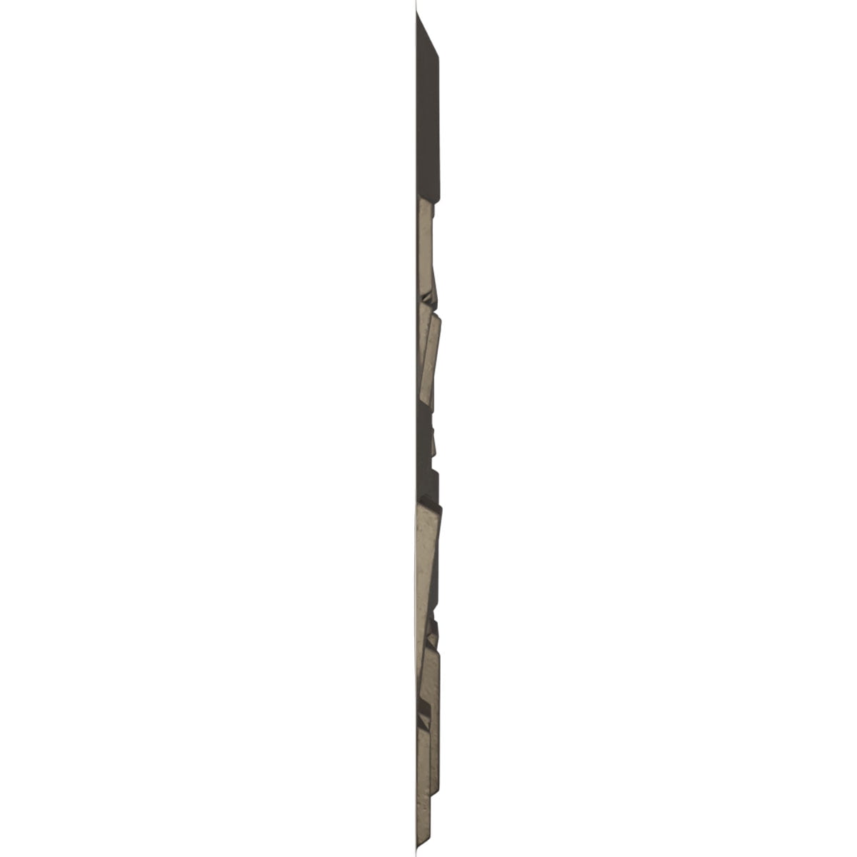 Ekena Millwork 19 5/8"W x 19 5/8"H Modern Square EnduraWall Decorative 3D Wall Panel, Universal Aged Metallic Weathered Steel (12-Pack for 32.04 Sq. Ft.)