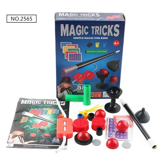 Jeu de Magie pour Enfants Toys Magie Accessoires Débutants Spectacle de Performance Fournitures avec Instructions