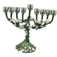 thumbnail image 4 of Candelabro tradicional para menorá, soporte para velas, centro de mesa para hogar, candelabro para Hanukkah, para repisa, inauguración de, 4 of 9