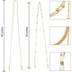 thumbnail image 5 of 6 piezas de cadenas de gafas doradas y plateadas, elegantes retenedores de gafas, cuentas, soporte para correa de gafas, 5 of 5
