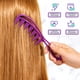 thumbnail image 5 of RV Peine de pelo de dientes anchos de 2 piezas para desenredar el cabello rizado, liso, encrespado, afro, con barba, antiestático, resistente al calor, adecuado para peinados profesionales, cepillo para hombres, mujeres o niños Rojo Verde, 5 of 5