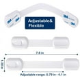 thumbnail image 4 of Baby Proofing Child Safety Proof Strap Locks for Door, Cabinet, Toilet,Refrigerator, Adjustable, Pack of 8, White, 4 of 6