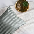 thumbnail image 4 of Lirex 2-Pack Microfiber Silk Pillowcase, Standard Size, Satin Soft, Envelope Closure, Light Gray Stripe, Adult, 4 of 6
