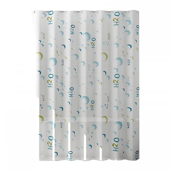 AUQ Shower Curtain Liner,Flower Text Shower Curtain Liners Mildew Resistant,Shower Liner Mold and Mildew Resistant,Shower Curtain Liner Mold Fabric Shower Curtains,with Grommet Holes