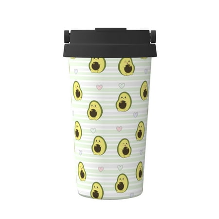 

Adobk Avocado of a Hear Print Stainless Steel Coffee Mug -Vacuum Insulated Coffee Tumbler - Leakproof Travel Mugs Insulated for Hot & Cold Drinks