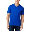 thumbnail image 1 of Camiseta básica con cuello en V para hombre Club Room, azul, grande, 1 of 1