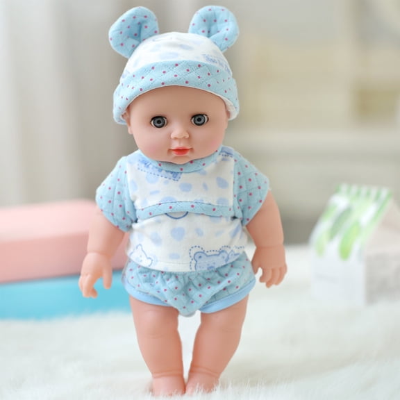 12 Inch Soft Sound Doll with Accessories Set,PVC Simulated Lovely Doll,360° Limbs Rotation Design,Nurturing Skill Training Toy,Lightweight Portable Companion,Interactive Festival Birthday Gift