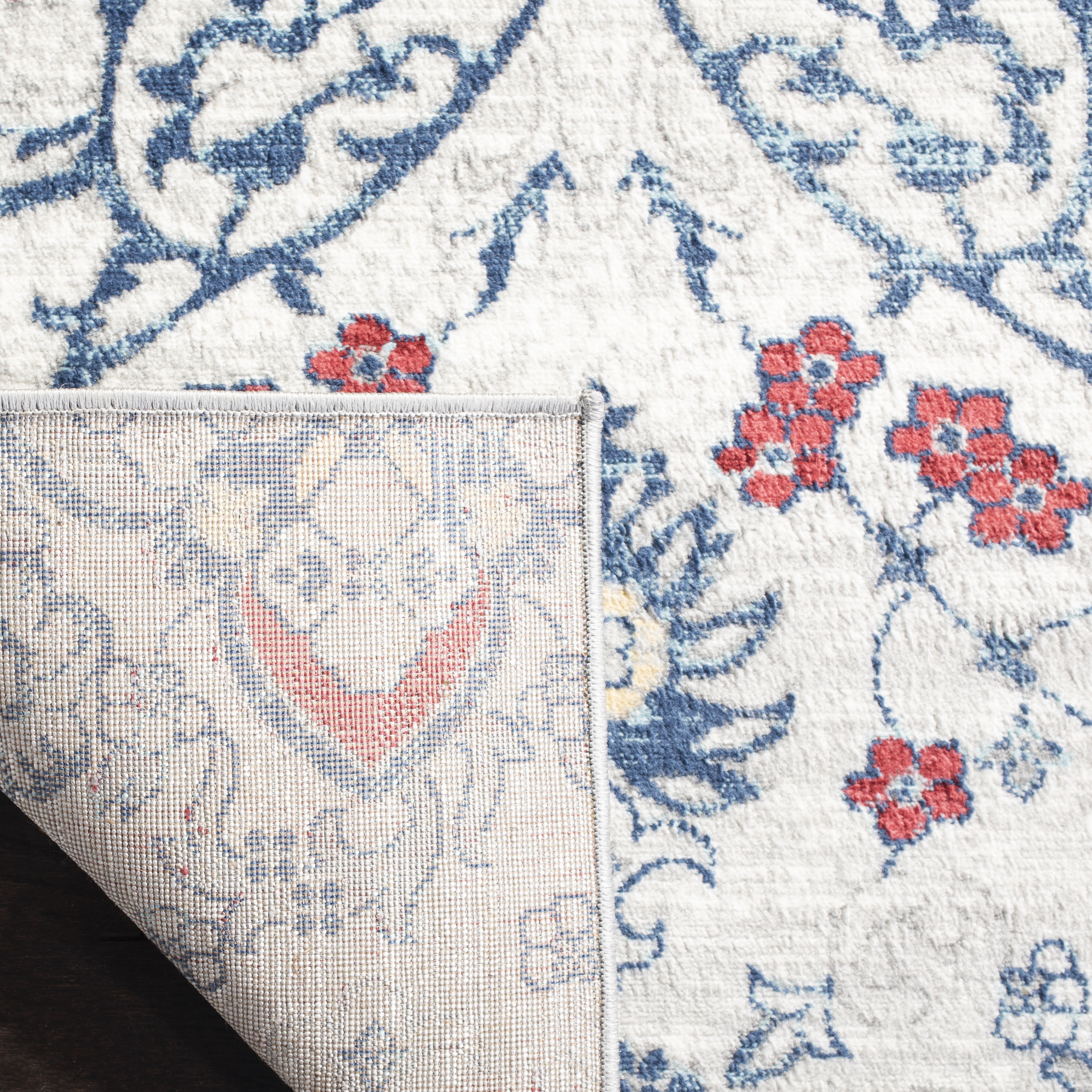 SAFAVIEH Brentwood Rudolf Southwestern Area Rug, Navy/Gray, 9' x 12'