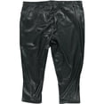 thumbnail image 3 of Calvin Klein Womens Faux Leather Straight Casual Trouser Pants, turqaqua, Plus Size, 24W, 3 of 3