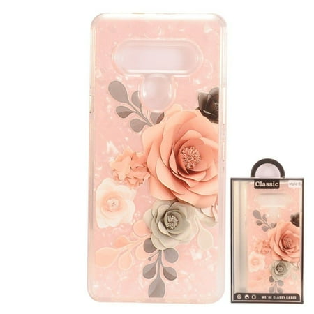 For LG Stylo 6 Case, by Insten 2 In 1 Image Hybrid Rose Dual Layer
