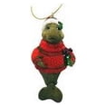 thumbnail image 2 of Beachcombers Grey Manatee in Christmas Outfit with Hinged Tail Ornament 3 Inch, 2 of 2