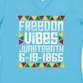 thumbnail image 4 of Inktastic Freedom Vibes Juneteenth 6-19-1865 Women's V-Neck T-Shirt, 4 of 5
