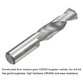 thumbnail image 4 of Uxcell 10mm C2/K20 Tungsten Carbide Straight Shank Spiral Flutes Twist Drill Bit, 4 of 5