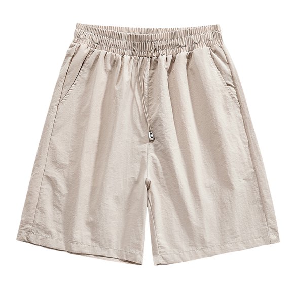 Xugsiok Athletic Shorts for Men Elastic Waist Solid Drawstring Running Shorts with Pockets Lightweight Sports Comfortable Workout Shorts Gym Basketball Tennis Activewear Hiking Shorts