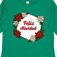 thumbnail image 4 of Inktastic Feliz Navidad Poinsettia Boys or Girls Long Sleeve Toddler T-Shirt, 4 of 5