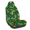 thumbnail image 1 of Wukai Cat St Patrick's day Full Set Car Seat Covers with Soft Padding Universal Auto Front Seats Protector and Cushion Mat, 1 of 5