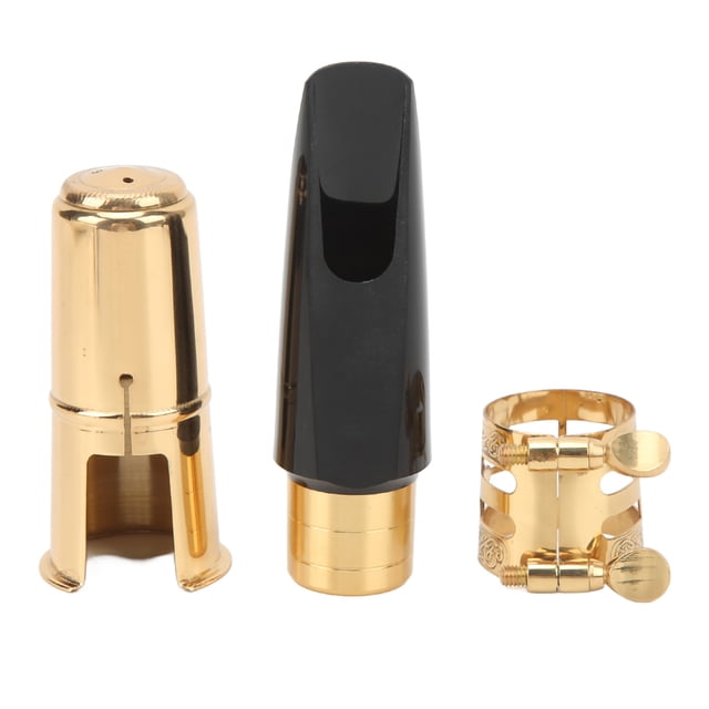 Kit de boquilla de saxofón alto Jadeshay Boquilla de metal para saxofón alto Accesorios de viento de madera
