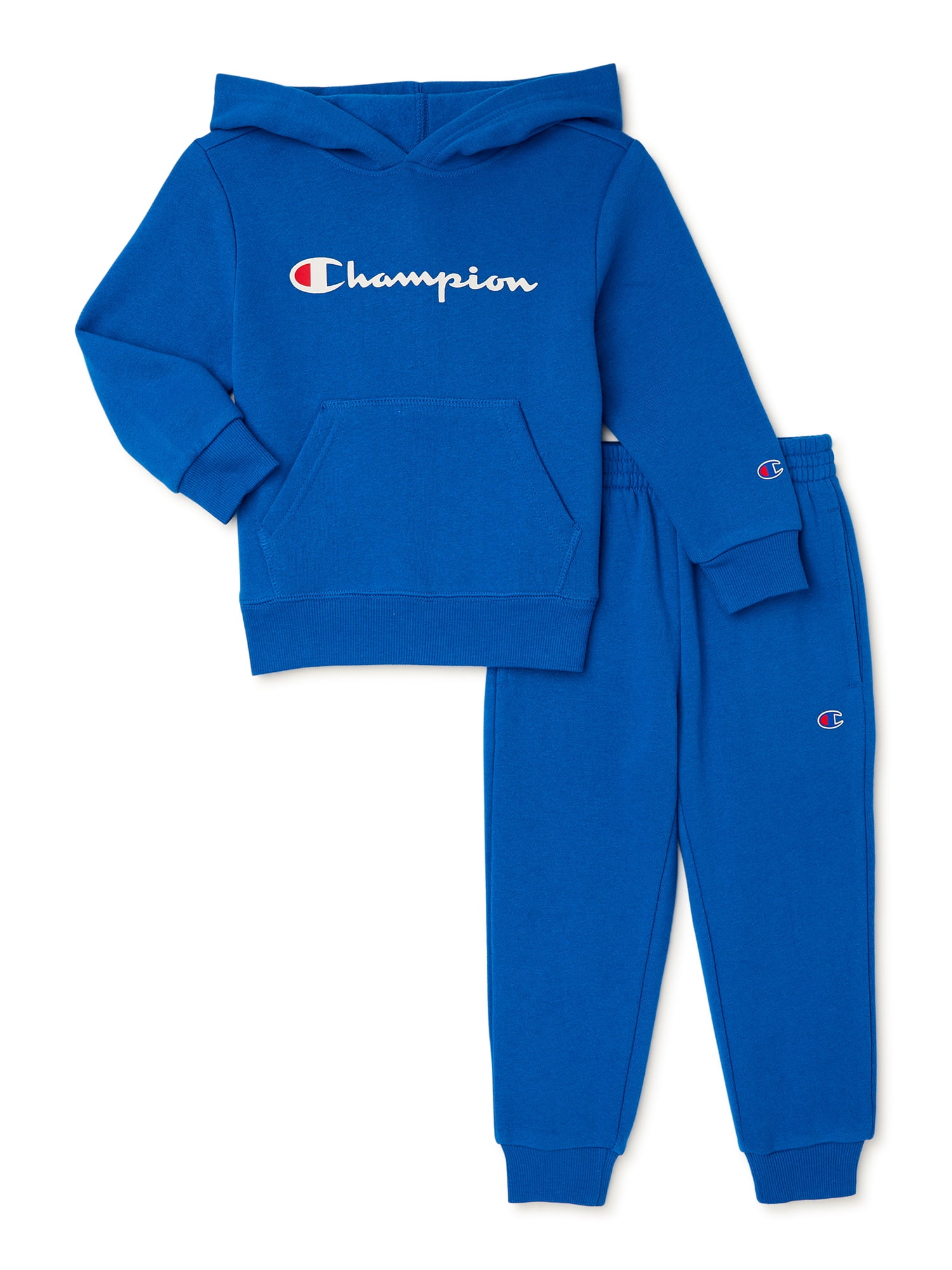 LittleSpring Little Boys Tracksuit Zip Up Athletic Hoodie and Jogger Pants 2-Piece Set