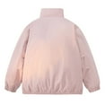 thumbnail image 4 of Dasayo Pink Coat for Women Quilted Barn Puffed Hooded Zip up Thicken Coats Womens Jackets M, 4 of 5