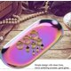 thumbnail image 3 of Stainless Steel Serving Plate, Cake Storage Tray, Oval Cosmetic Organizer Home Storage Trays, 3 of 5