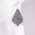 thumbnail image 4 of Sparkle Crystal Pave Teardrop Morocan Statement Rhinestones Earrings, 4 of 4