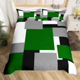 thumbnail image 2 of Erosebridal Futuristic Square Duvet Cover Full, Modern Fashion Comforter Cover Full, Geometry Stripes Decor, Reversible, 2 of 7