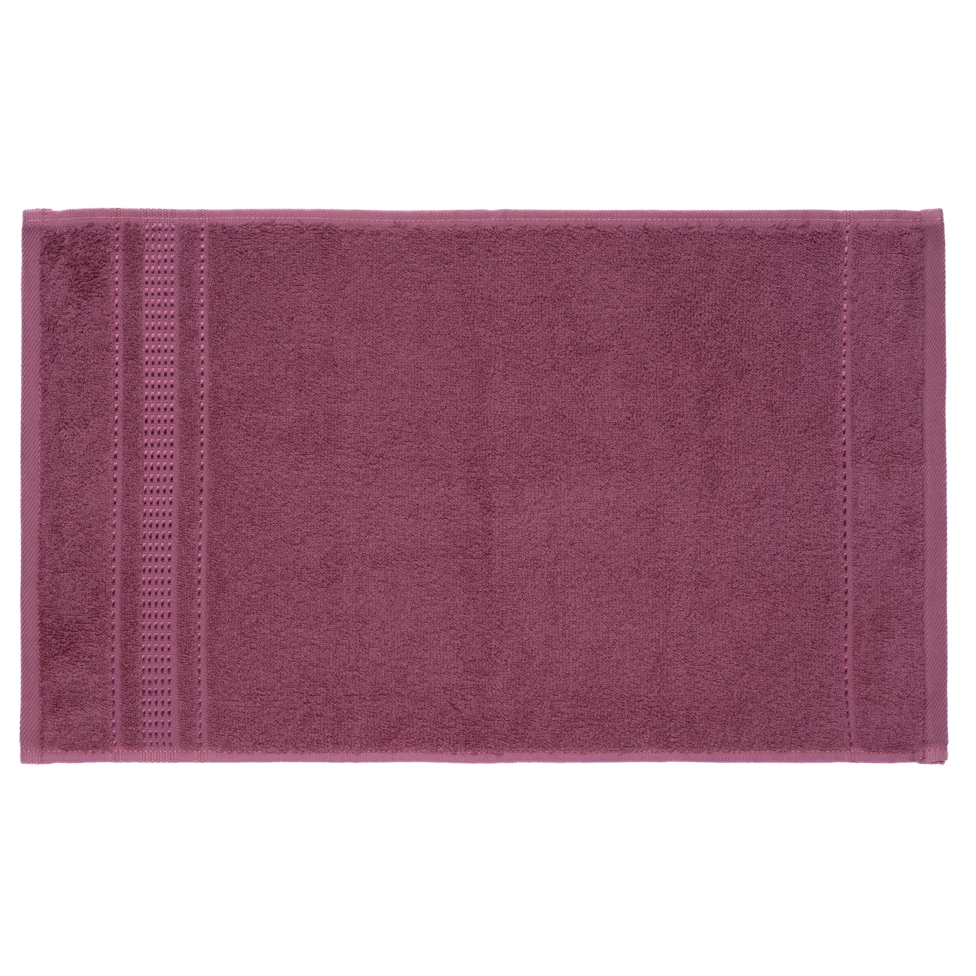 Melissa Linen, Hand Towels, Cotton Towel for Bathroom, Plush, Extra Absorbent, Set of 2, Plum Purple