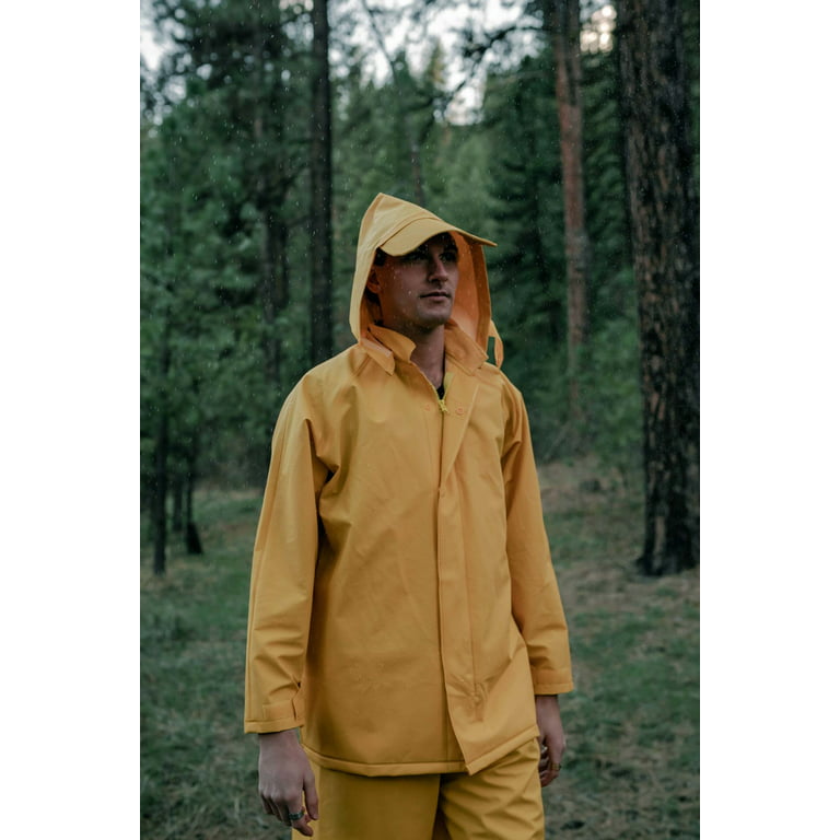 Stansport PVC-Polyester Commercial Rain Suit-Yellow Small