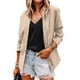 thumbnail image 1 of Puntoco Mujeres Casual Manga Larga Sólido Turndown Collar Botones Moda Abrigo Liquidación Puntoco Puntoco-2673, 1 of 6