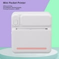 thumbnail image 4 of LNGOOR Mini Thermal Sticker Printer  Portable Inkless Bluetooth APP Printer for Kids  DIY Study Notes  Pictures  Receipts  Pink Color  Compact Design for Easy Use, 4 of 9