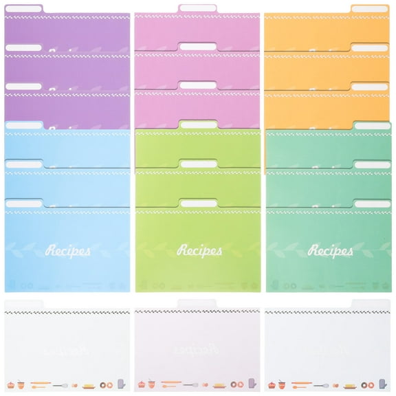 STOBOK 25Pcs Assorted Color Dividers with Smooth Surface and Rounded Corners