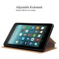 thumbnail image 5 of Mignova case for All-New Fire 7 Tablet (2017 7th Gen) - Ultra Slim Lightweight With Kick Stand Cover For All-New Fire 7 Tablet (7th Gen 2017 release) + Screen Protector Film and Stylus Pen (Brown), 5 of 6