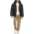 thumbnail image 2 of Chaqueta Tommy Hilfiger de piel sintética negra con capucha y capucha, 2 of 5
