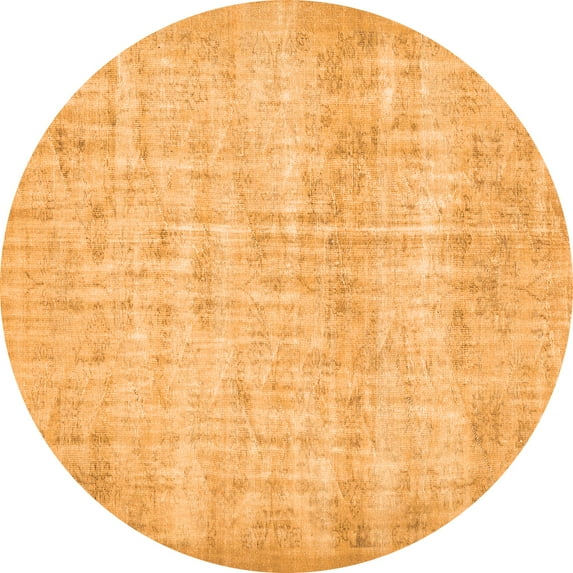 Ahgly Company Indoor Round Persian Orange Traditional Area Rugs, 8' Round