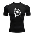 thumbnail image 2 of Camiseta de compresión para hombre, camiseta de manga corta para gimnasio, culturismo, fitness, camisetas deportivas de secado rápido para hombre, camisetas deportivas para correr, ropa deportiva para, 2 of 5