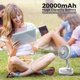 thumbnail image 5 of Ventilador con pilas AddAcc de 20000 mAh con funcionamiento remoto de 112 horas, 5 of 8