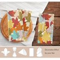 thumbnail image 2 of GZHJMY Trendy Colors Autumn Leaves Art Cloth Napkins, Set of 4 20 x 20 Inch Soft & Comfortable Polyester Dinner Napkins for Family, Home, Restaurant, Weddings, Parties, 2 of 5