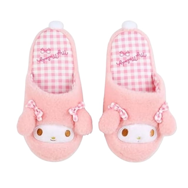 Pantuflas Sanrio Melody, Talla 24-24.5, Suaves Y Calientitas. Melody rosa