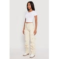 thumbnail image 2 of Womens Daisy Mineral Wash Cargo Baggy Jeans, 2 of 4