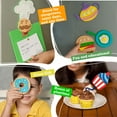 thumbnail image 3 of The Lil Chef Food Crafts for Girls and Boys | Ages 6-10 | Beautiful Birthday Gift | Includes Pizza pouch, DIY donut coasters, Kitchen notes, toppers and fridge magnets (Little Chef 6-in-1), 3 of 5