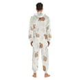 thumbnail image 4 of FORMRS Onesies Pajama for Adults Unisex Hoodie Winter Jumpsuit One Piece Sleepwear, Sizes S-2XL, Gray Bears, 4 of 7