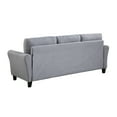thumbnail image 5 of Hassch Linen Fabric Sofa 80 Inches Mid-Century Modern Couch 3 Seater Sofa, Upholstered Sofa with Rolled Armrest for Living Room, Apartment, Bedroom, Gray, 5 of 9