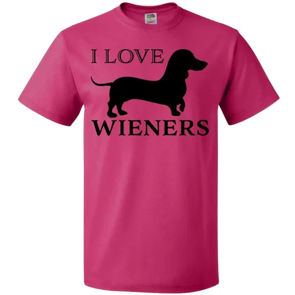 Hot Trending I Love Wieners Dachshund T-Shirt Pets Dog Puppy Doxie Wiener Pun S-5Xl Birthday Gifts; For Men & Women